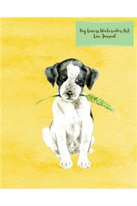 Dog Lovers Watercolor Art Line Journal