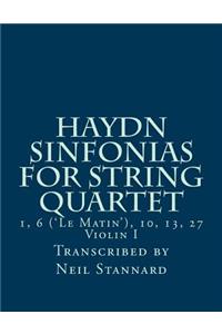 Haydn Sinfonias for String Quartet
