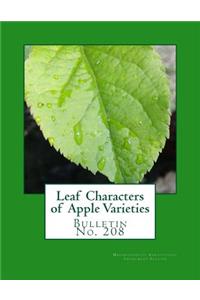 Leaf Characters of Apple Varieties