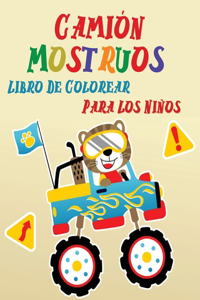 Camión Mostruos Libro De Colorear Para Los Niños