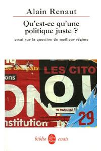 Qu Est-Ce Qu Une Politique Juste