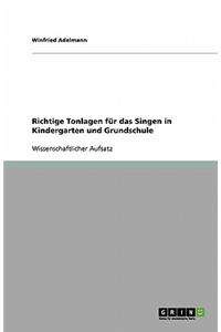 Richtige Tonlagen für das Singen in Kindergarten und Grundschule