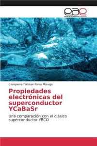 Propiedades electrónicas del superconductor YCaBaSr