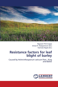Resistance factors for leaf blight of barley