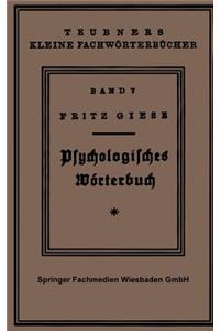 Psÿchologisches Wörterbuch