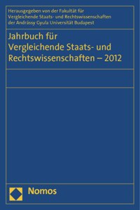 Jahrbuch Fur Vergleichende Staats- Und Rechtswissenschaften - 2012