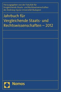 Jahrbuch Fur Vergleichende Staats- Und Rechtswissenschaften - 2012