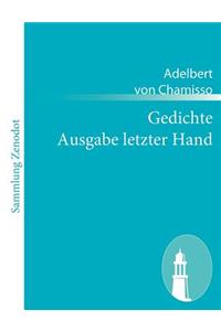 Gedichte Ausgabe letzter Hand