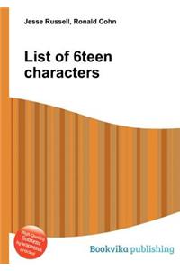 List of 6teen Characters