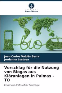 Vorschlag für die Nutzung von Biogas aus Kläranlagen in Palmas - TO