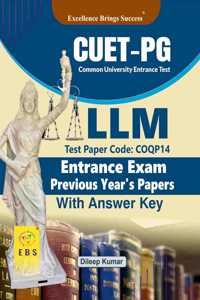 CUET LLM Entrance Exam (Test Paper Code-COQP14) Previous Year's Papers with answer key(English Medium)