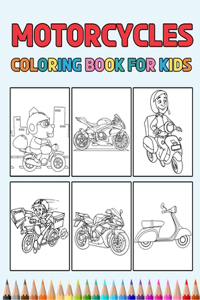 Motorcycles Coloring Book for Kids