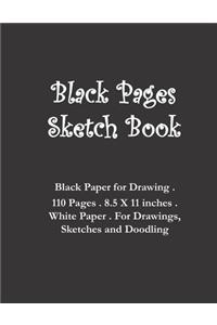 Black Pages Sketch Book