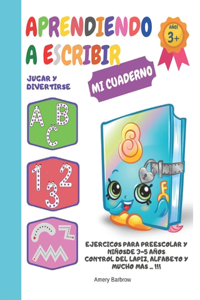 Aprendiendo a escribir Mi Cuaderno Jugar y Divertirse