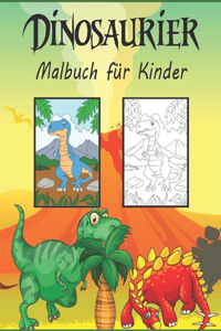 Dinosaurier Malbuch für Kinder