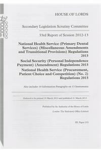 33rd report of session 2012-13
