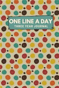 One Line A Day Three Year Journal