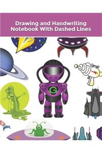 Drawing and Handwriting Notebook With Dashed Lines