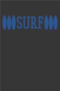 Surfing Gift Notebook