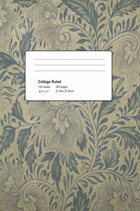 Antique Vintage Asian Floral Notebook