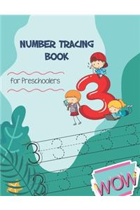 Number Tracing Book for Preschoolers