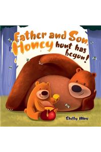 Father and Son, Honey hunt has begun!