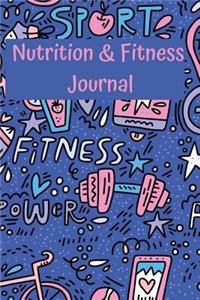 Nutrition & Fitness Journal Daily Food Tracking & Diet Logbook Log Calories, Physical Activity, Weight Goals, Eating Habits Diary