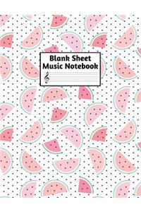 Blank Sheet Music Notebook