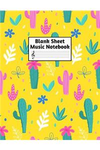 Blank Sheet Music Notebook