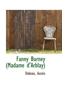 Fanny Burney (Madame D'Arblay)