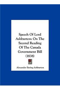 Speech of Lord Ashburton