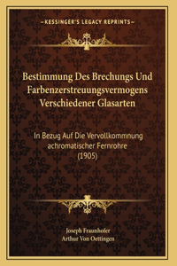 Bestimmung Des Brechungs Und Farbenzerstreuungsvermogens Verschiedener Glasarten