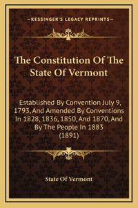 Constitution Of The State Of Vermont