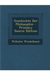 Geschichte Der Philosophie