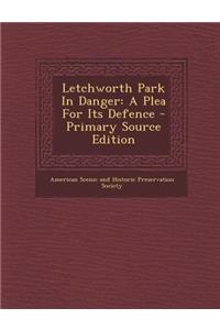 Letchworth Park in Danger