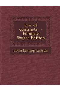 Law of Contracts