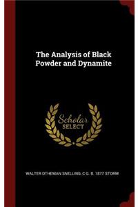 The Analysis of Black Powder and Dynamite