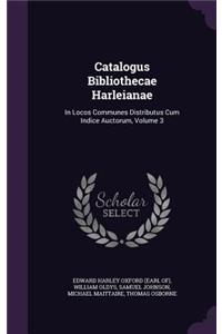Catalogus Bibliothecae Harleianae