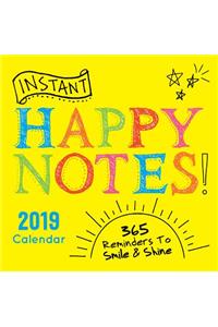 2019 Instant Happy Notes Boxed Calendar: 365 Reminders to Smile and Shine!