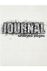 Journal Unlined Pages