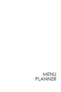 Menu Planner