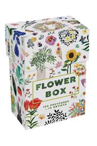Flower Box: 100 Postcards by 10 Artists (100 Botanical Artworks by 10 Artists in a Keepsake Box)