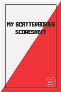 MY Scattergories Score sheet