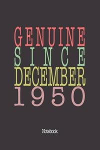 Genuine Since December 1950