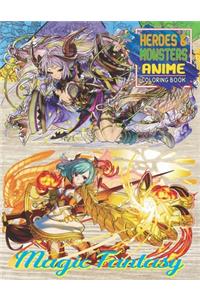 Magic Fantasy Anime Coloring Book