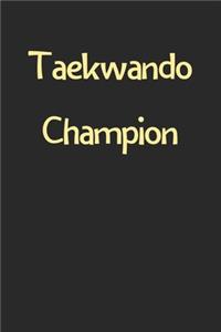 Taekwando Champion
