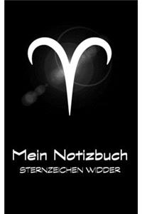 Mein Notizbuch - Sternzeichen Widder