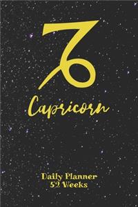 Capricorn Zodiac Sign - Daily Planner 52 Weeks