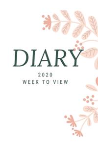 Diary 2020 Week To View