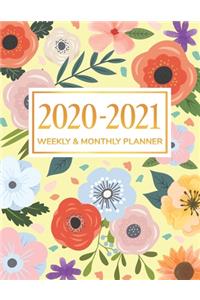 2020-2021 Weekly & Monthly Planner